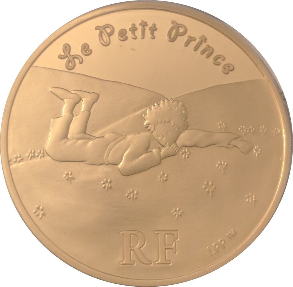 Avers 20 euros Le Petit Prince étendu sur l'herbe - - France — pièce en or