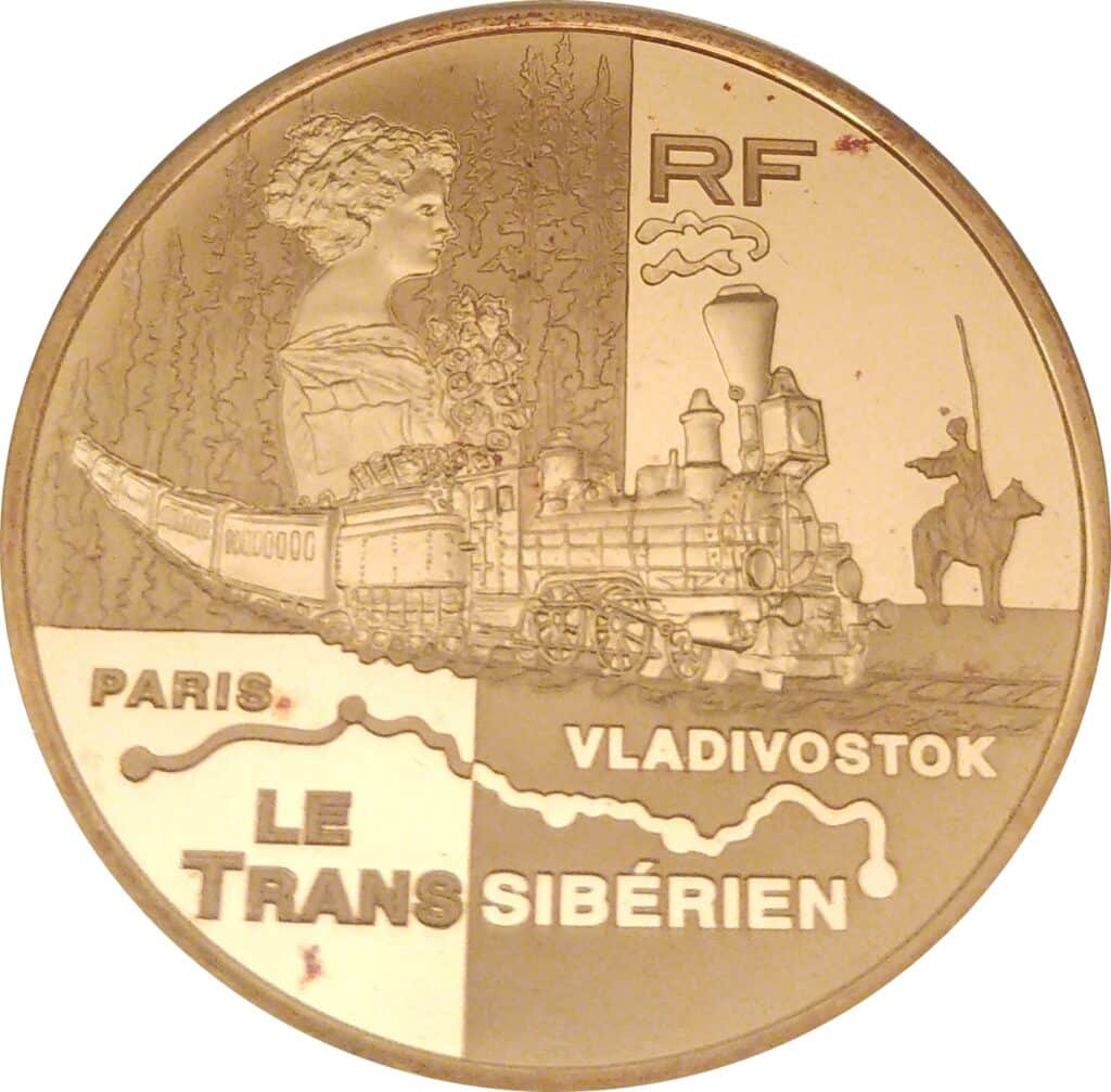 Avers 20 euros Le Transsibérien - - France — pièce en or