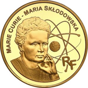 Avers 20 euros Marie Curie or - - — pièce en or