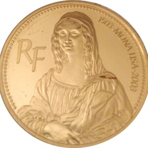 Avers 20 euros Mona Lisa or - - France — pièce en or
