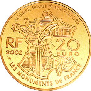 Avers 20 euros Mont Saint-Michel - - — pièce en or