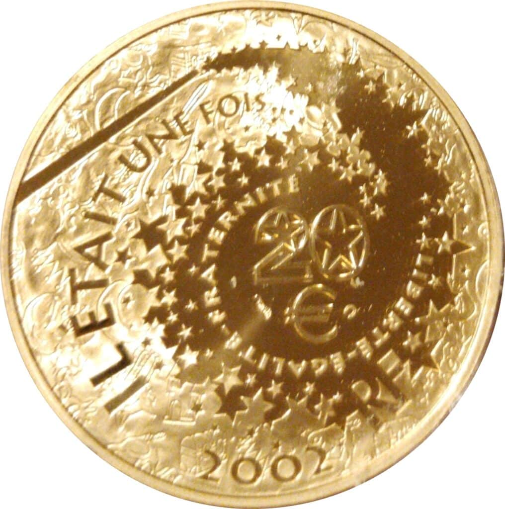 Avers 20 euros Pinocchio - - France — pièce en or