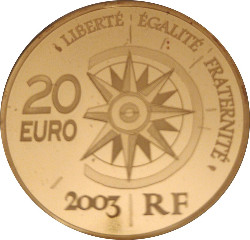 Avers 20 euros Vol Paris-Tokyo - - France — pièce en or