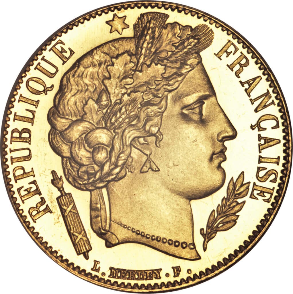 Avers 20 francs Cérès IIème République - - France — pièce en or
