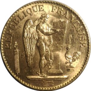 Avers 20 francs Génie IIIè République, Dupré - - France — pièce en or