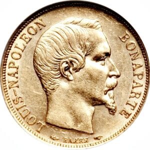 Avers 20 francs Louis-Napoléon Bonaparte - - France — pièce en or