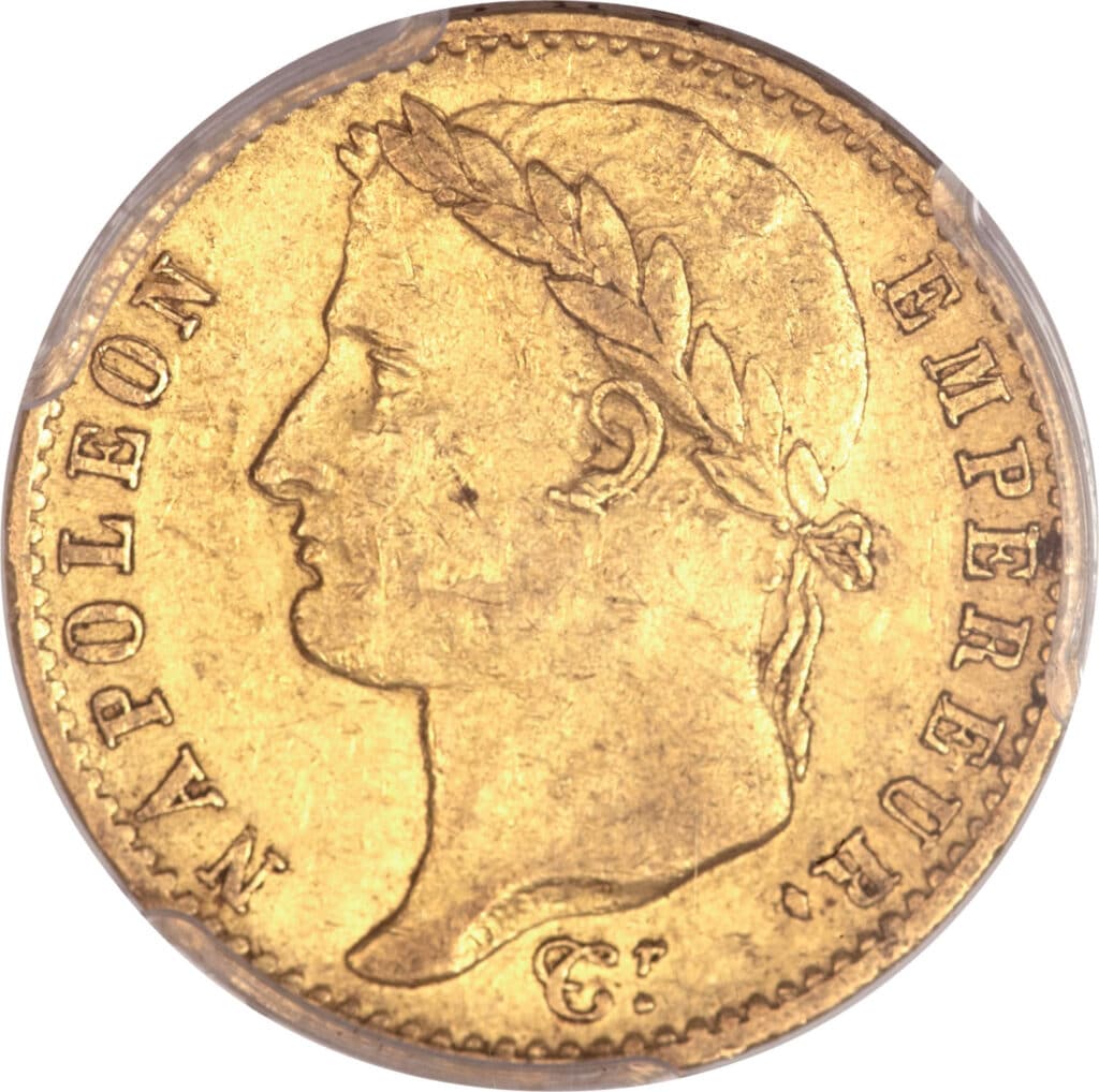 Avers 20 francs Napoléon Cent jours - - France — pièce en or