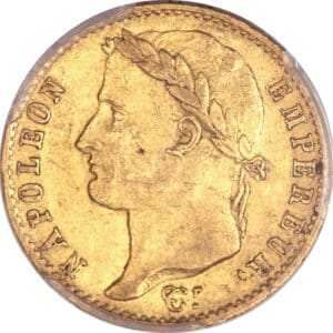 Avers 20 francs Napoléon Cent jours - - France — pièce en or