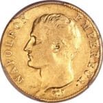 20 francs Napoléon Tête nue, calendrier révolutionnaire, type définitif - - France