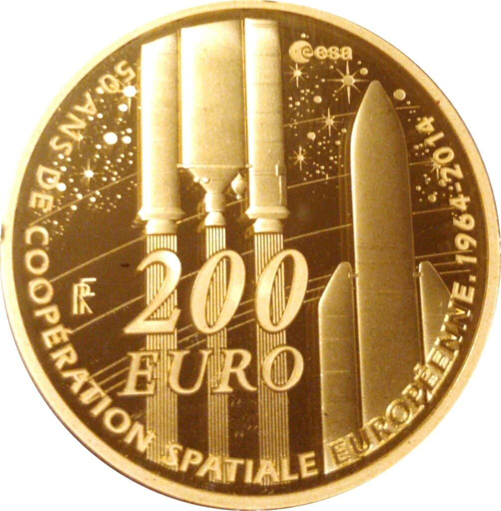 Avers 200 euros Agence Spatiale Européenne - - France — pièce en or
