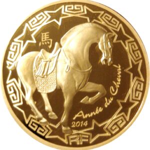 Avers 200 euros Année du cheval - - France — pièce en or