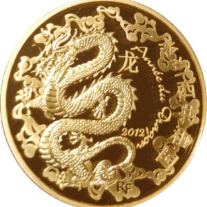 Avers 200 euros Année du dragon - - France — pièce en or