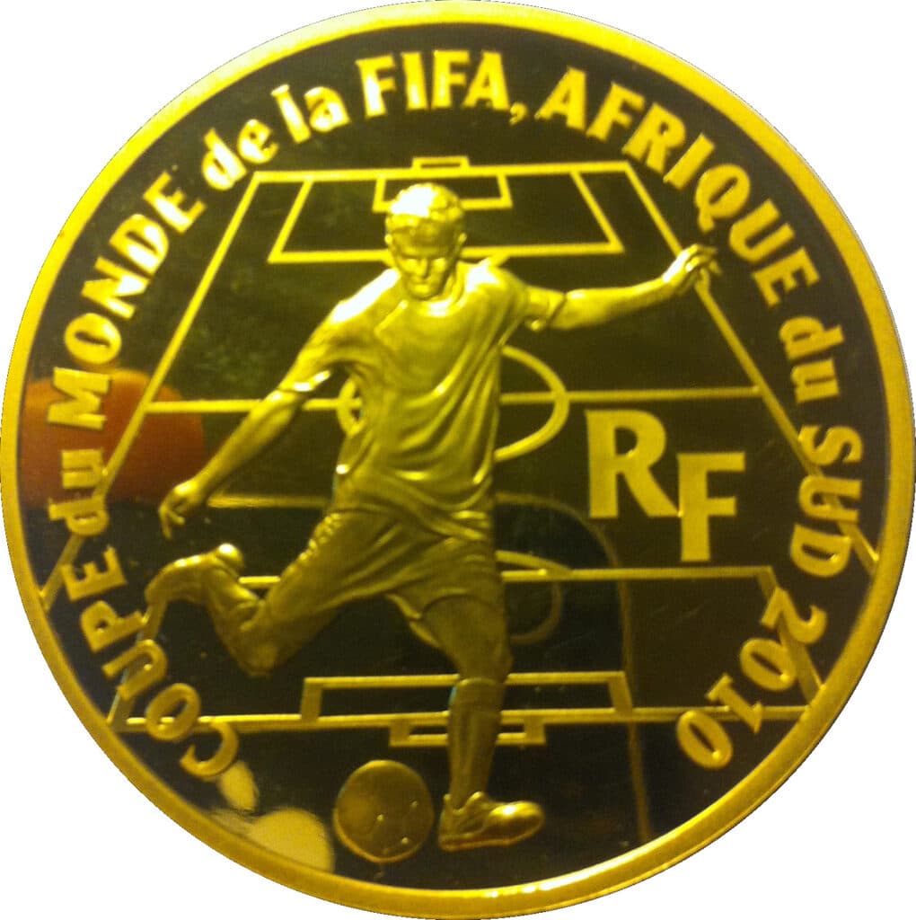 Avers 200 euros Coupe du Monde FIFA 2010 - - France — pièce en or