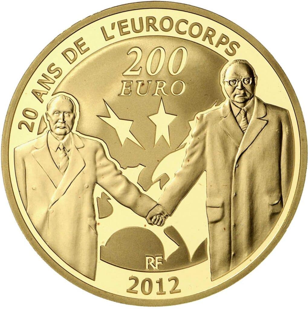 Avers 200 euros Eurocorps - - France — pièce en or