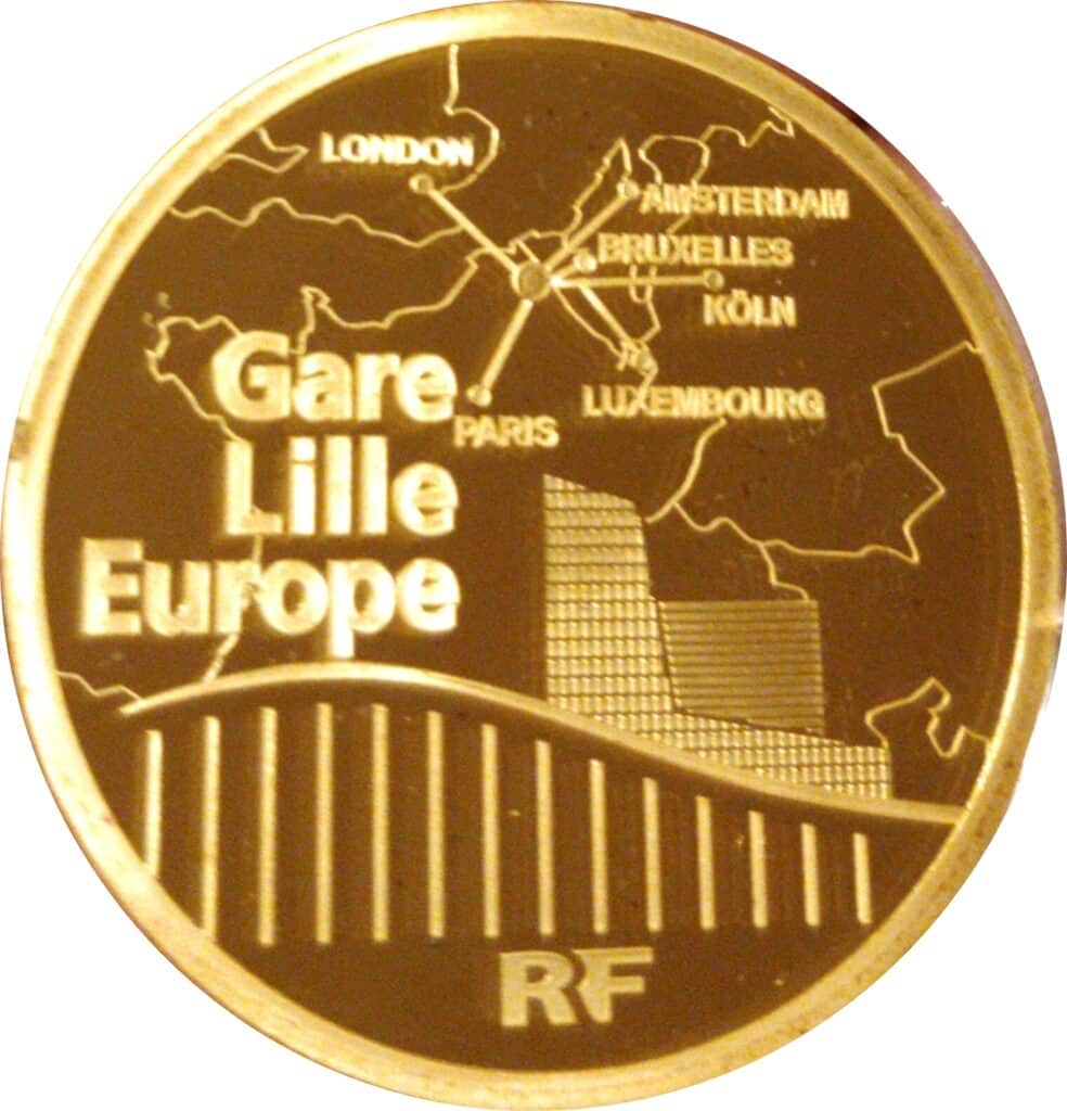Avers 200 euros Gare de Lille-Europe - - France — pièce en or