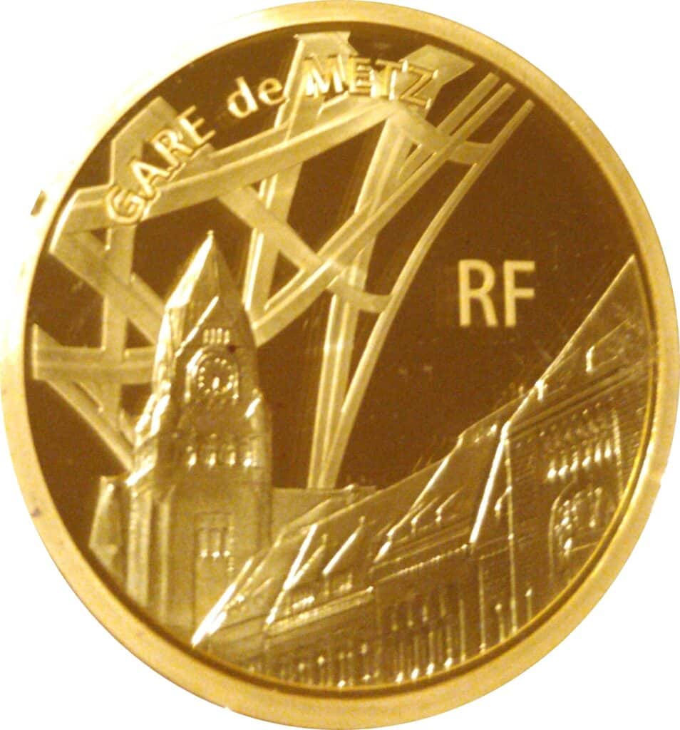 Avers 200 euros Gare de Metz-Ville - - France — pièce en or
