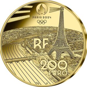 Avers 200 euros JO 2024 Paris Château de Versailles - 2023 - France — pièce en or