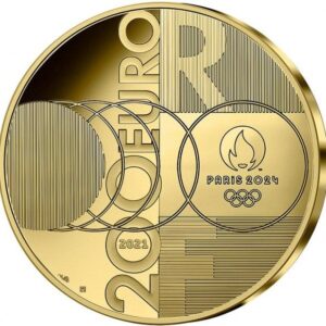 Avers 200 euros JO Tokyo 2020 à Paris 2024 - - — pièce en or