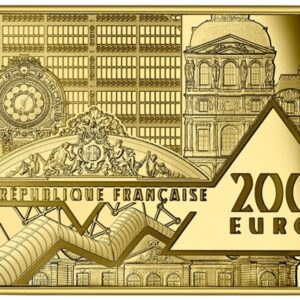 Avers 200 euros La Vague - - — pièce en or