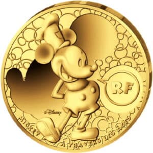 Avers 200 euros Mickey Mouse - - France — pièce en or