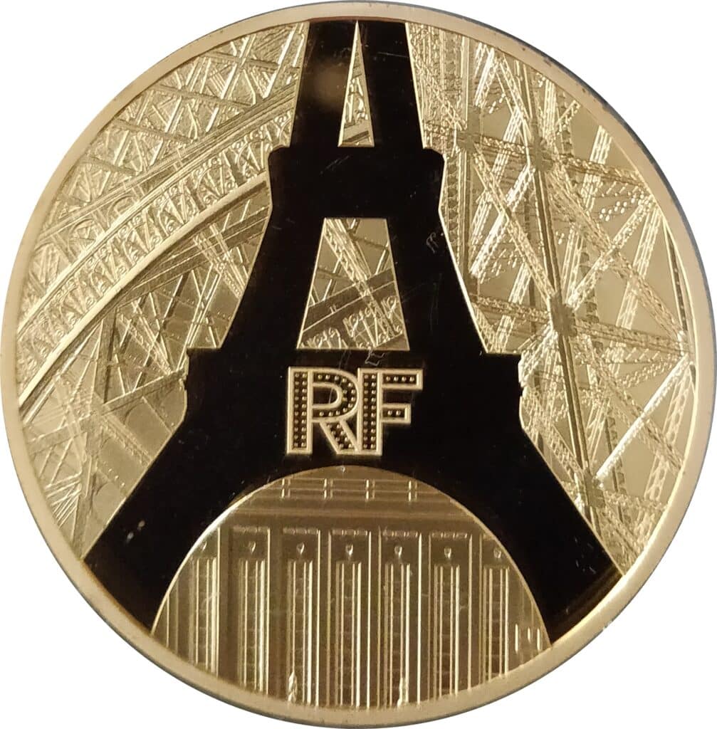 Avers 200 euros Tour Eiffel et Palais de Chaillot - - France — pièce en or