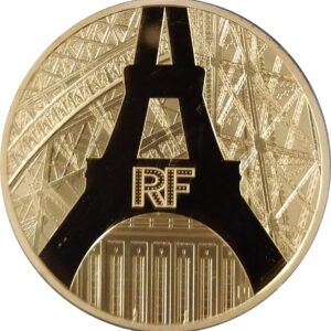 Avers 200 euros Tour Eiffel et Palais de Chaillot - - France — pièce en or