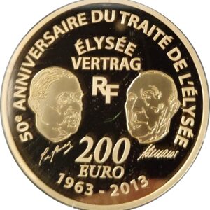 Avers 200 euros Traité de l’Élysée - - France — pièce en or