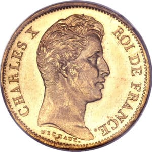 Avers 40 francs Charles X - - France — pièce en or