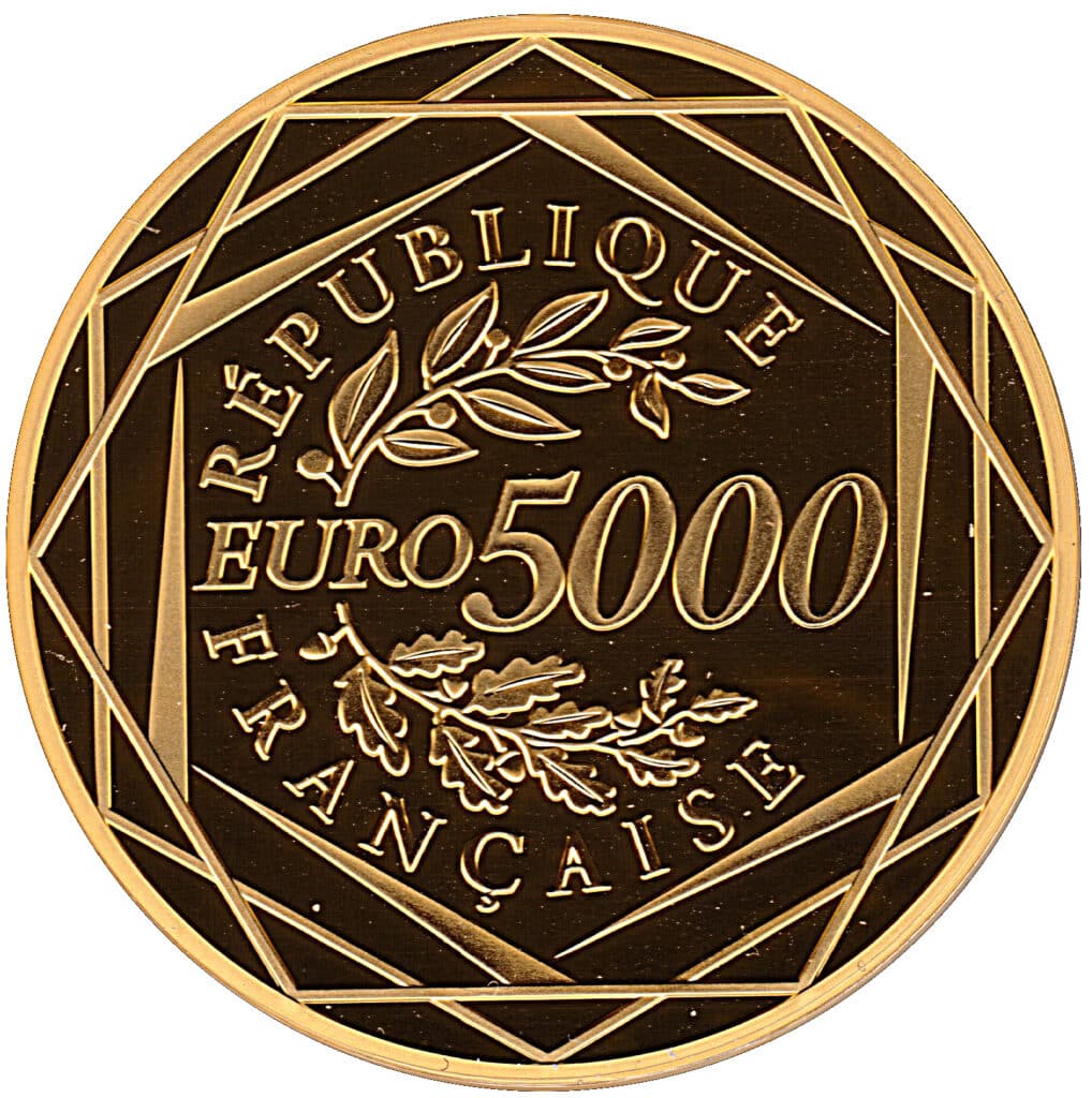 Avers 5 000 euros Hercule - - France — pièce en or