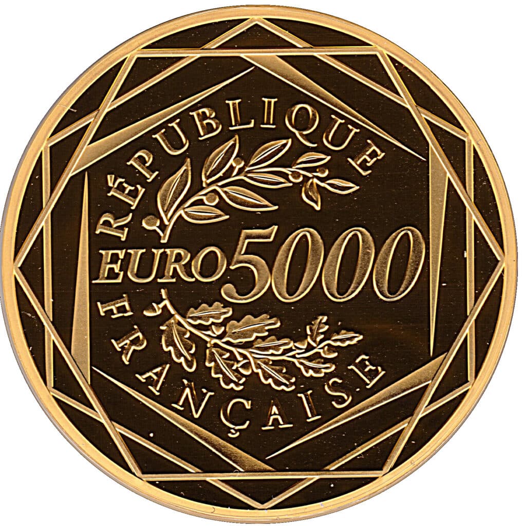 Avers 5 000 euros Marianne Liberté - - France — pièce en or