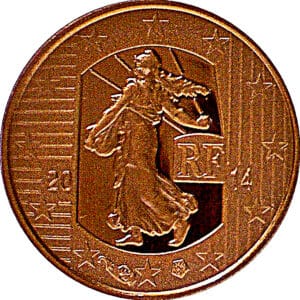 Avers 5 euros Denier de Charles le chauve - - France — pièce en or