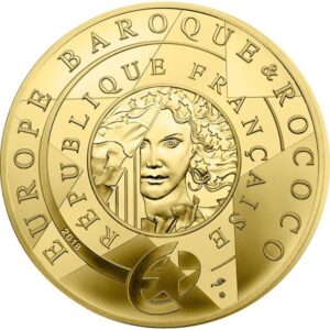 Avers 5 euros Époque baroque et rococo - - France — pièce en or