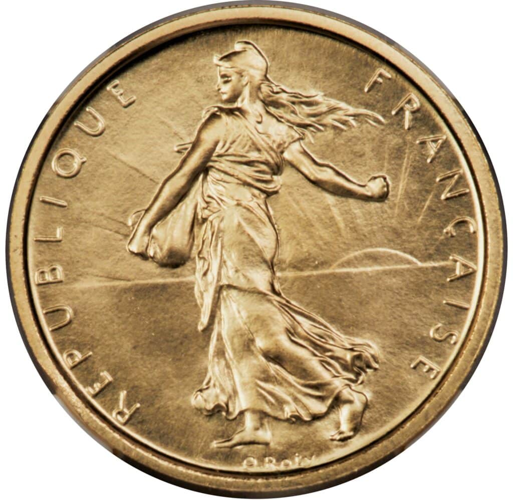 Avers 5 Francs Gold Piedfort - - France — pièce en or