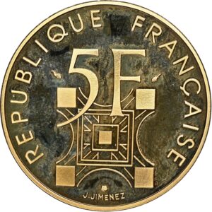 Avers 5 francs Tour Eiffel - - France — pièce en or