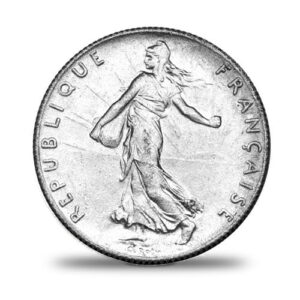 Avers d’une pièce Semeuse en argent