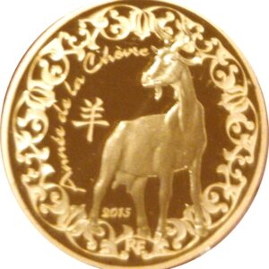 Avers 50 euros Année de la chèvre - 2015 - France — pièce en or