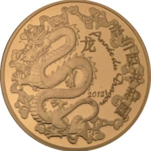 Avers 50 euros Année du dragon - - France — pièce en or