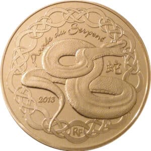 Avers 50 euros Année du serpent - - France — pièce en or