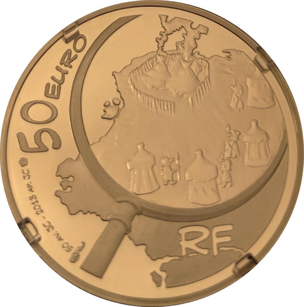 Avers 50 euros Astérix - - France — pièce en or