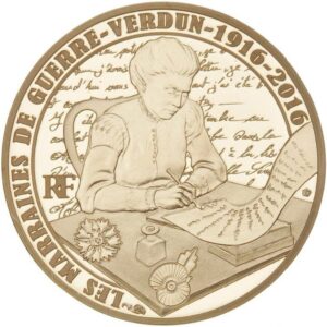 Avers 50 euros Bataille de Verdun - - France — pièce en or