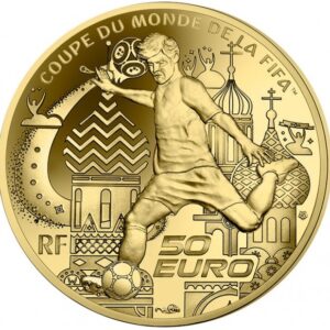 Avers 50 euros Coupe du monde FIFA 2018 - - France — pièce en or