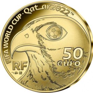 Avers 50 euros Coupe du monde FIFA 2022 - - — pièce en or