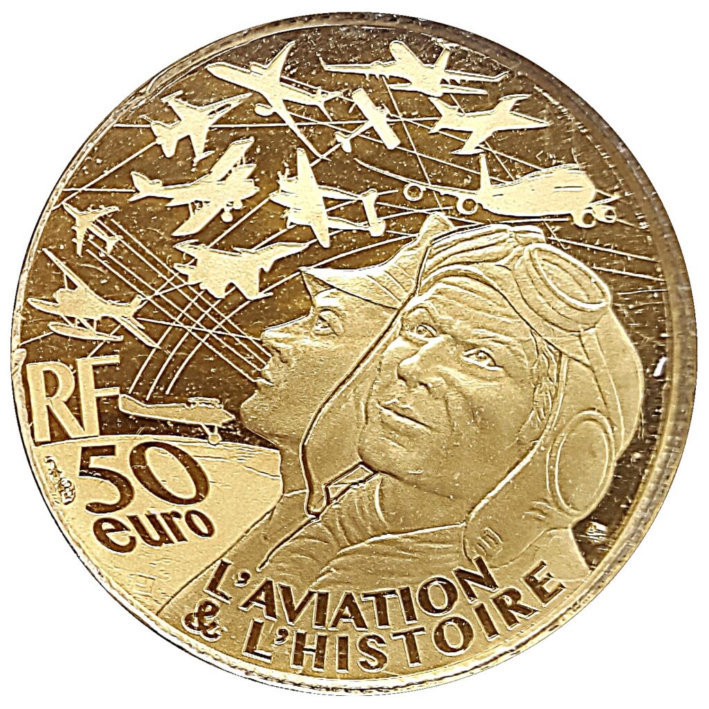 Avers 50 euros Dakota or - - France — pièce en or