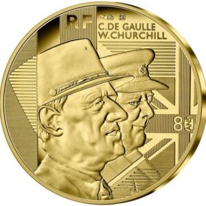 Avers 50 euros De Gaulle - Churchill - - France — pièce en or
