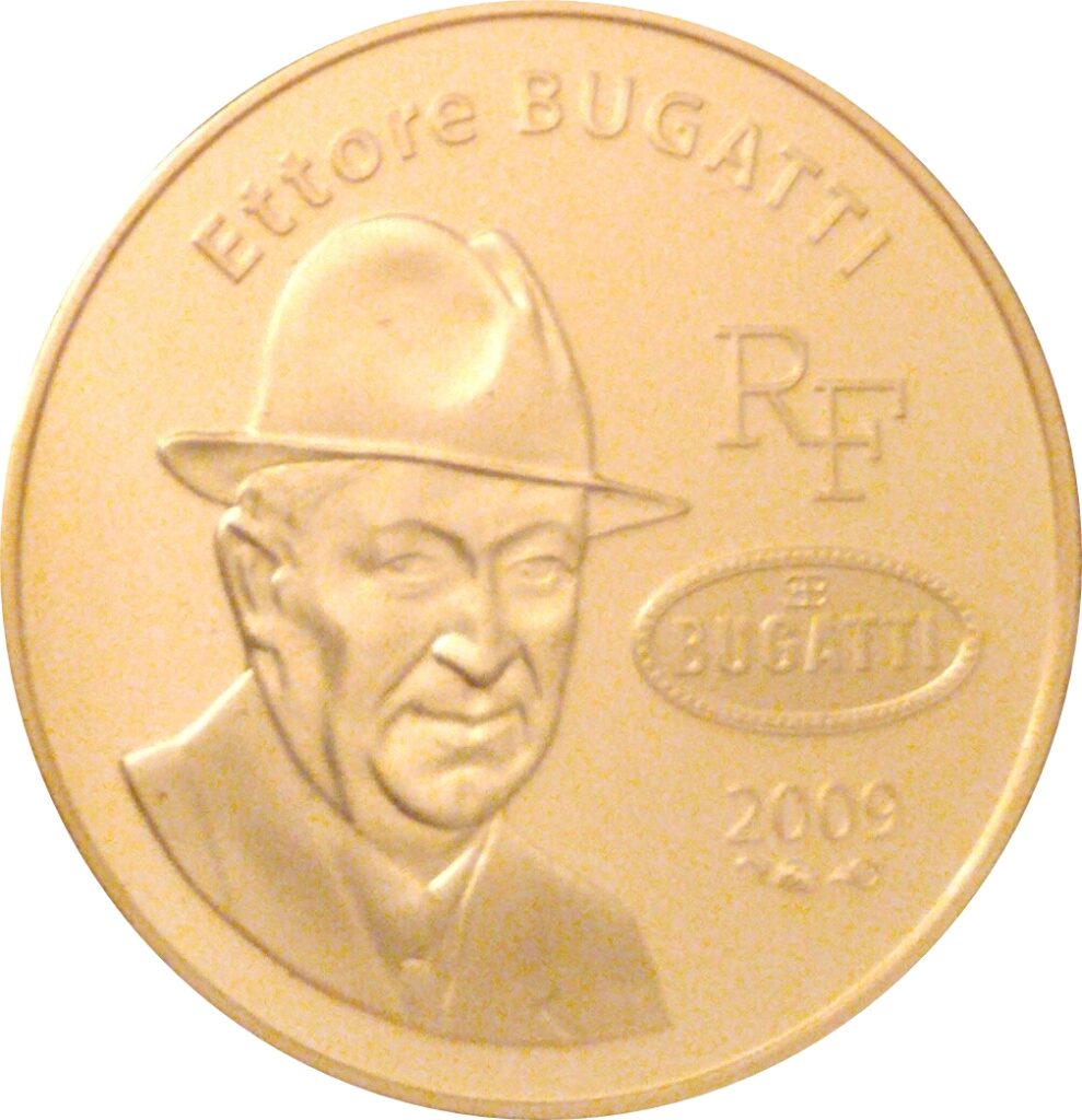Avers 50 euros Ettore Bugatti or - - France — pièce en or