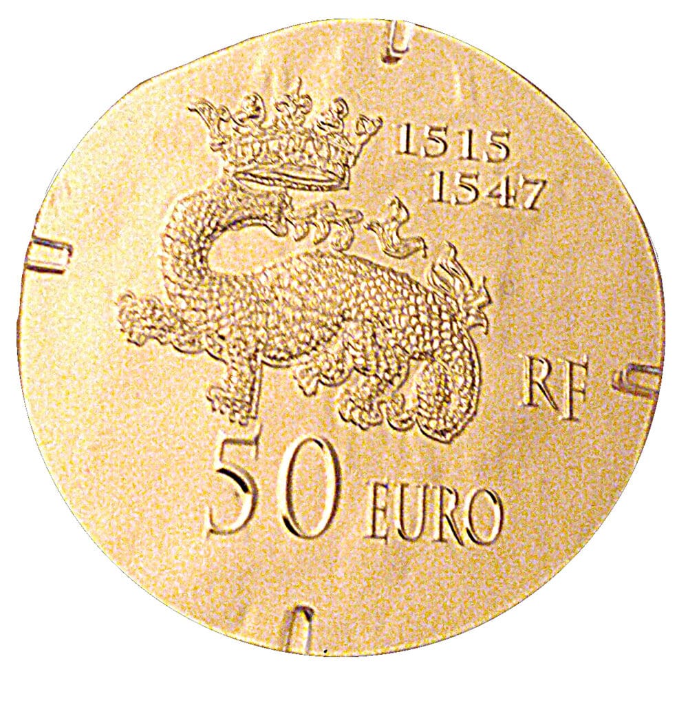 Avers 50 euros François Ier - - — pièce en or