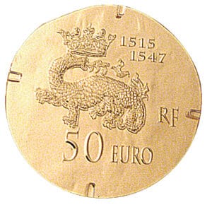 Avers 50 euros François Ier - - — pièce en or