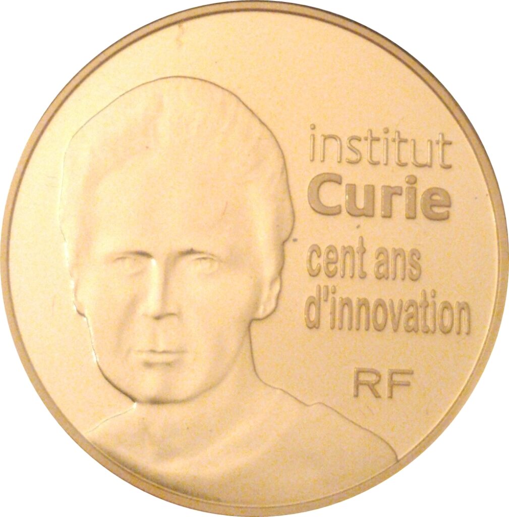 Avers 50 euros Institut Curie or - - France — pièce en or