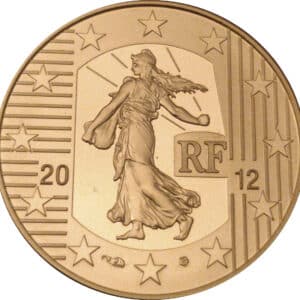 Avers 50 euros Introduction de l'euro 10 ans - - France — pièce en or