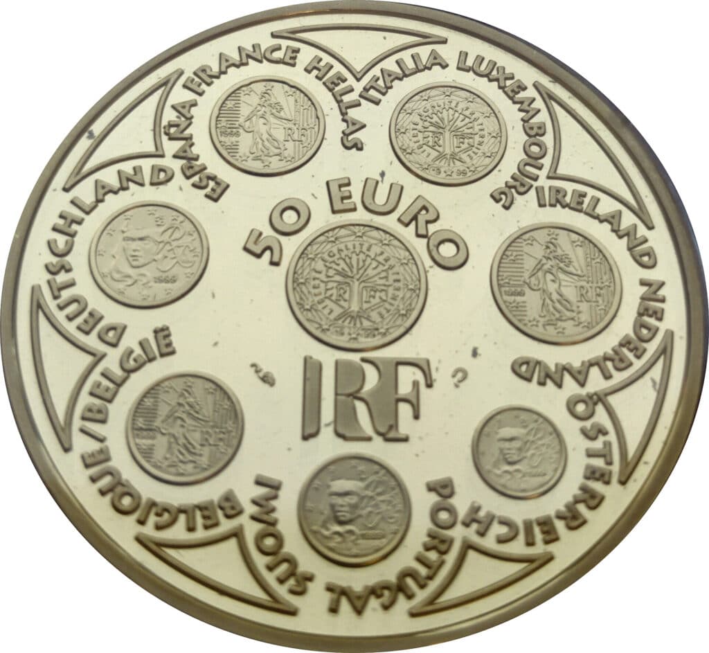 Avers 50 euros Introduction de l'Euro - - France — pièce en or